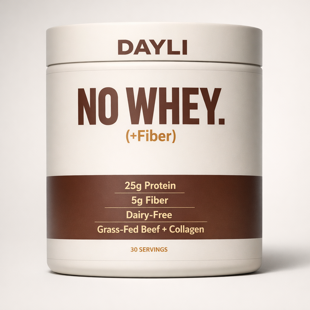 NO WHEY! (+Fiber) — Beef protein + collagen + fiber tub